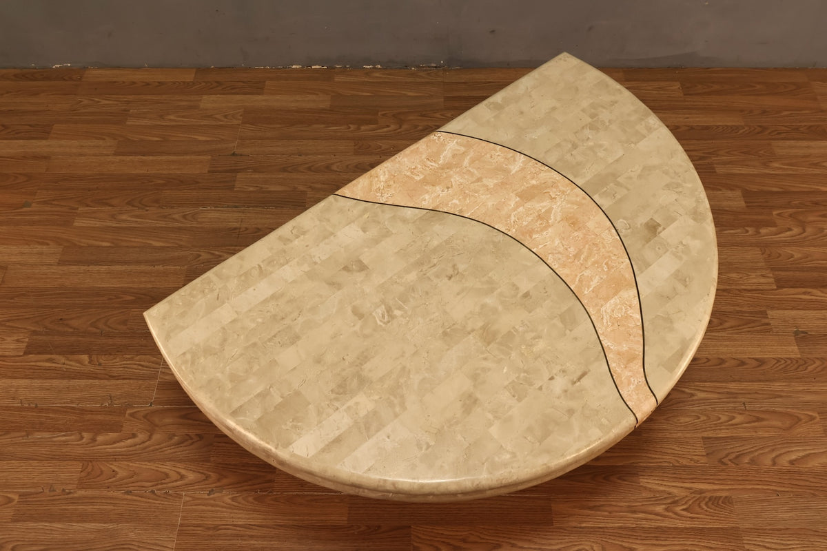 Large 1990s Travertine Swivel-Top Coffee Table - ONLINE ONLY