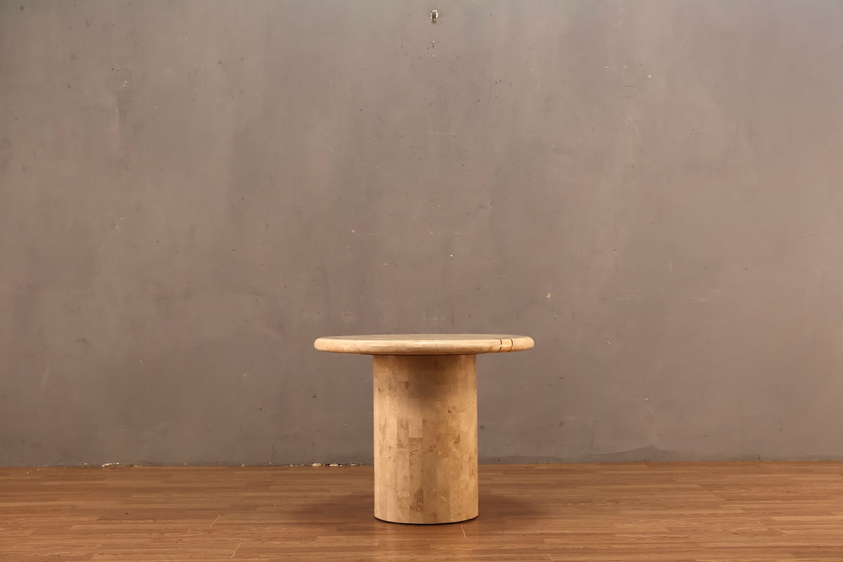 1990s Travertine End Table - ONLINE ONLY
