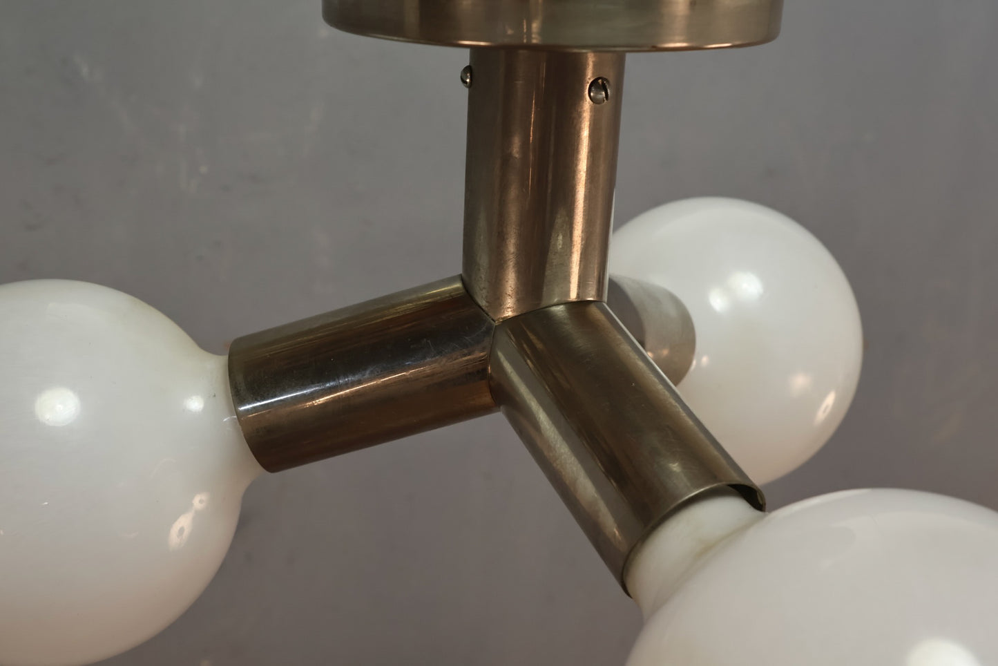 JT Kalmar 1970s Aluminum Ceiling Light Fixture