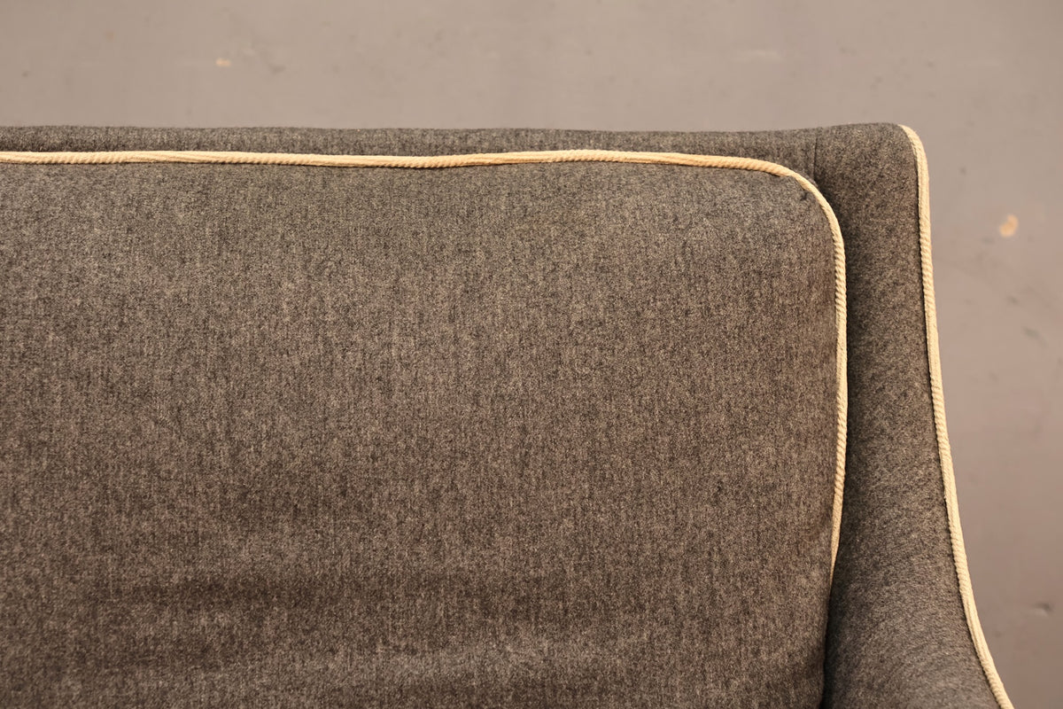 Gray & White Club Chair - ONLINE ONLY