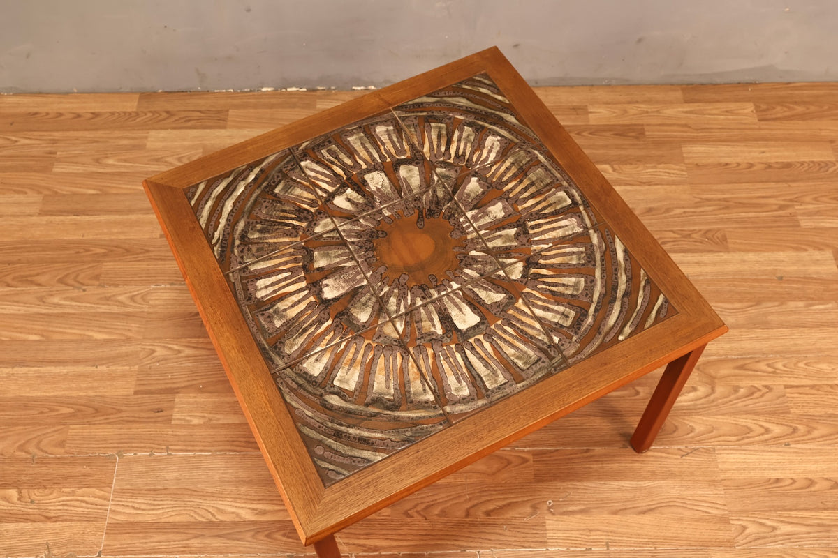 Toften Teak & Tile End Table - ONLINE ONLY