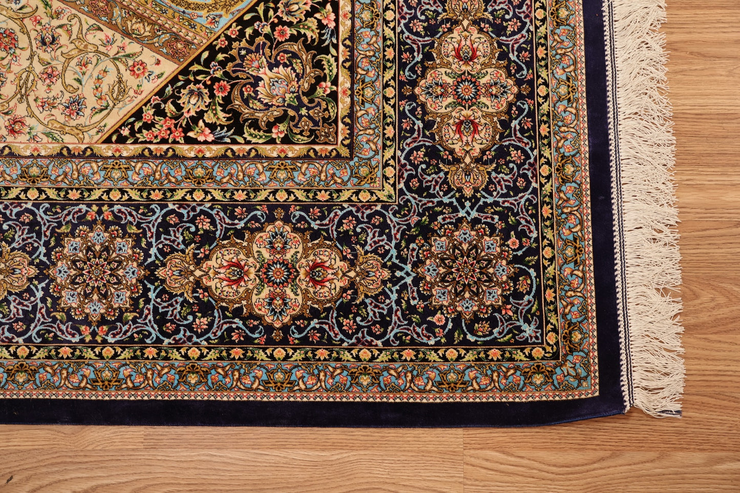 Large Blue Kaleidoscope Area Rug - ONLINE ONLY