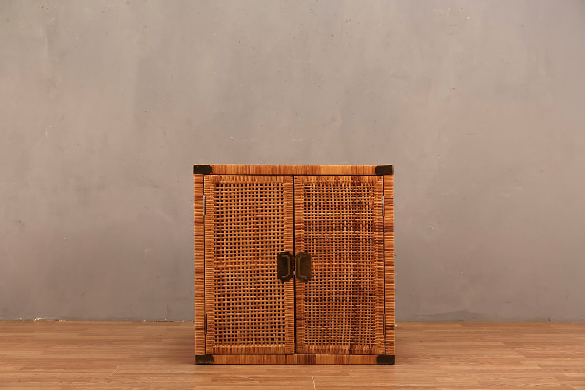 Campaign Rattan 2-Door Cabinet
