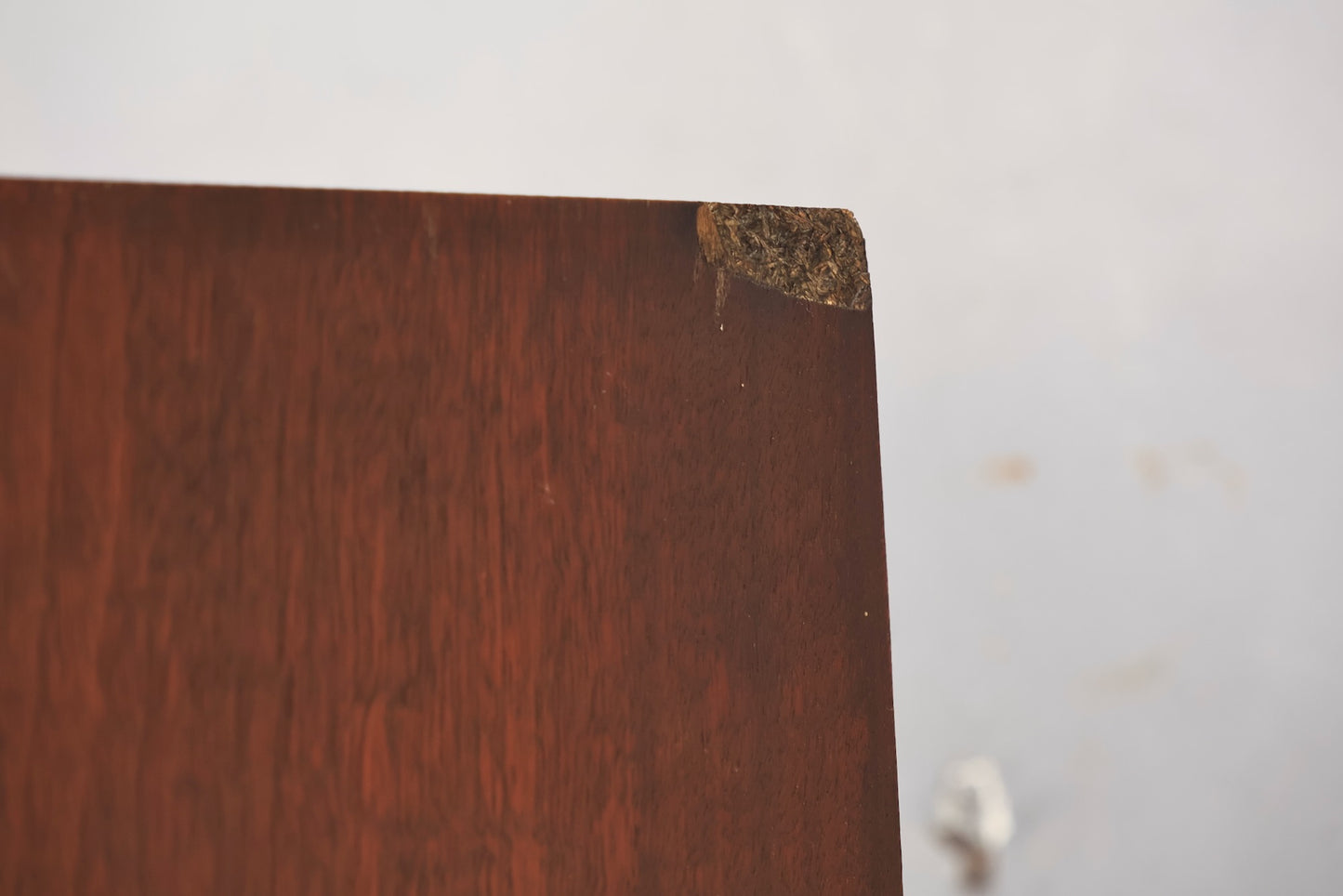 Dark Walnut 3-Drawer Drop-Front Wall Unit