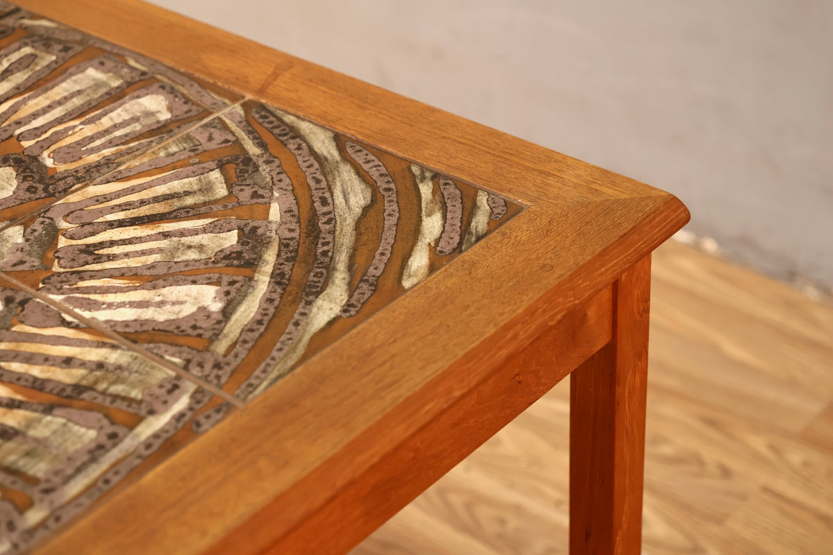 Toften Teak & Tile End Table - ONLINE ONLY
