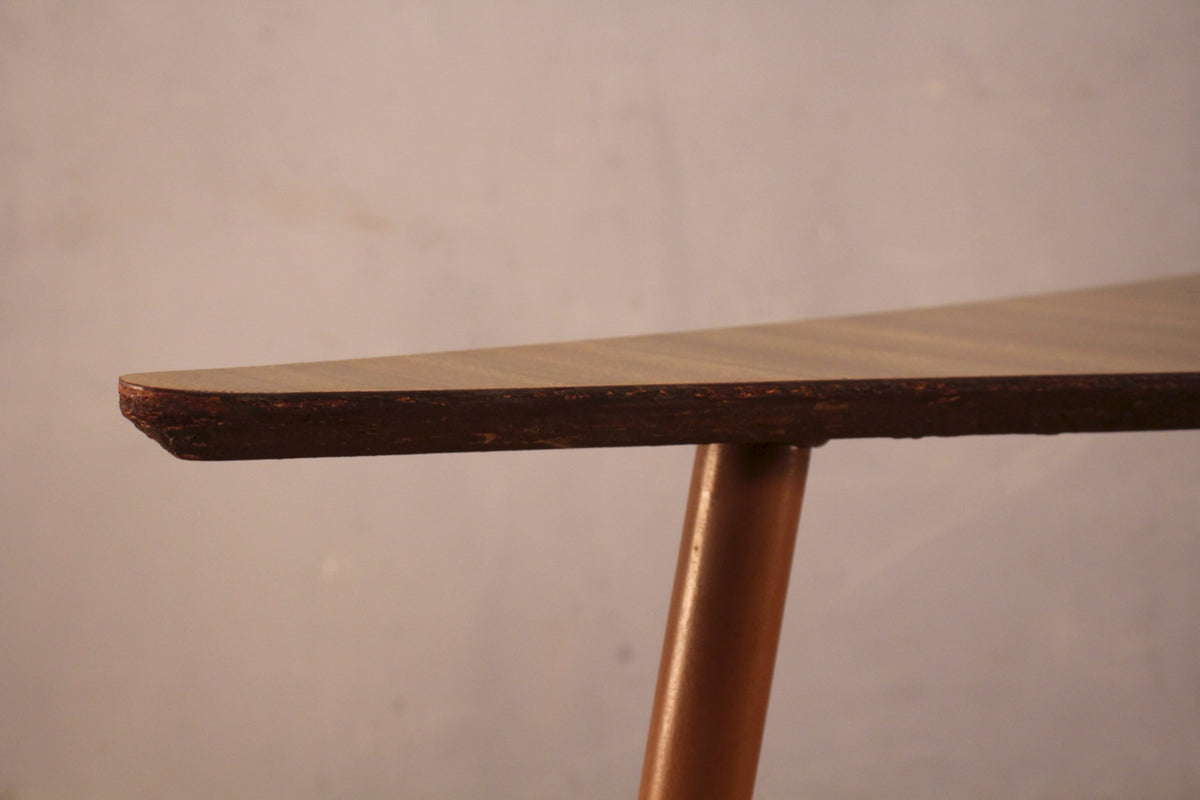 Mid Century Boomerang Laminate Corner Table
