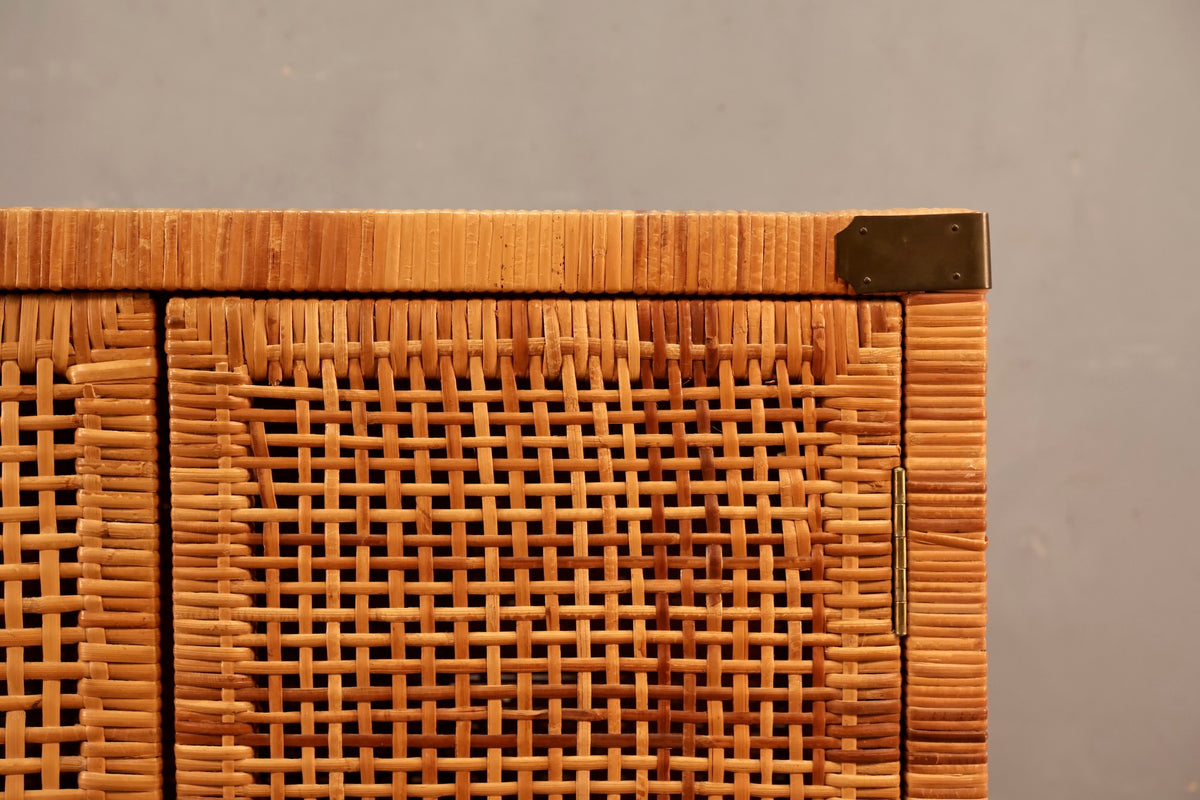 Campaign Rattan 2-Door Cabinet
