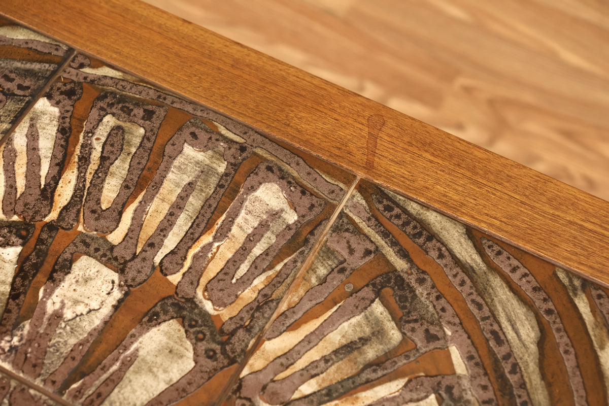 Toften Teak & Tile End Table - ONLINE ONLY