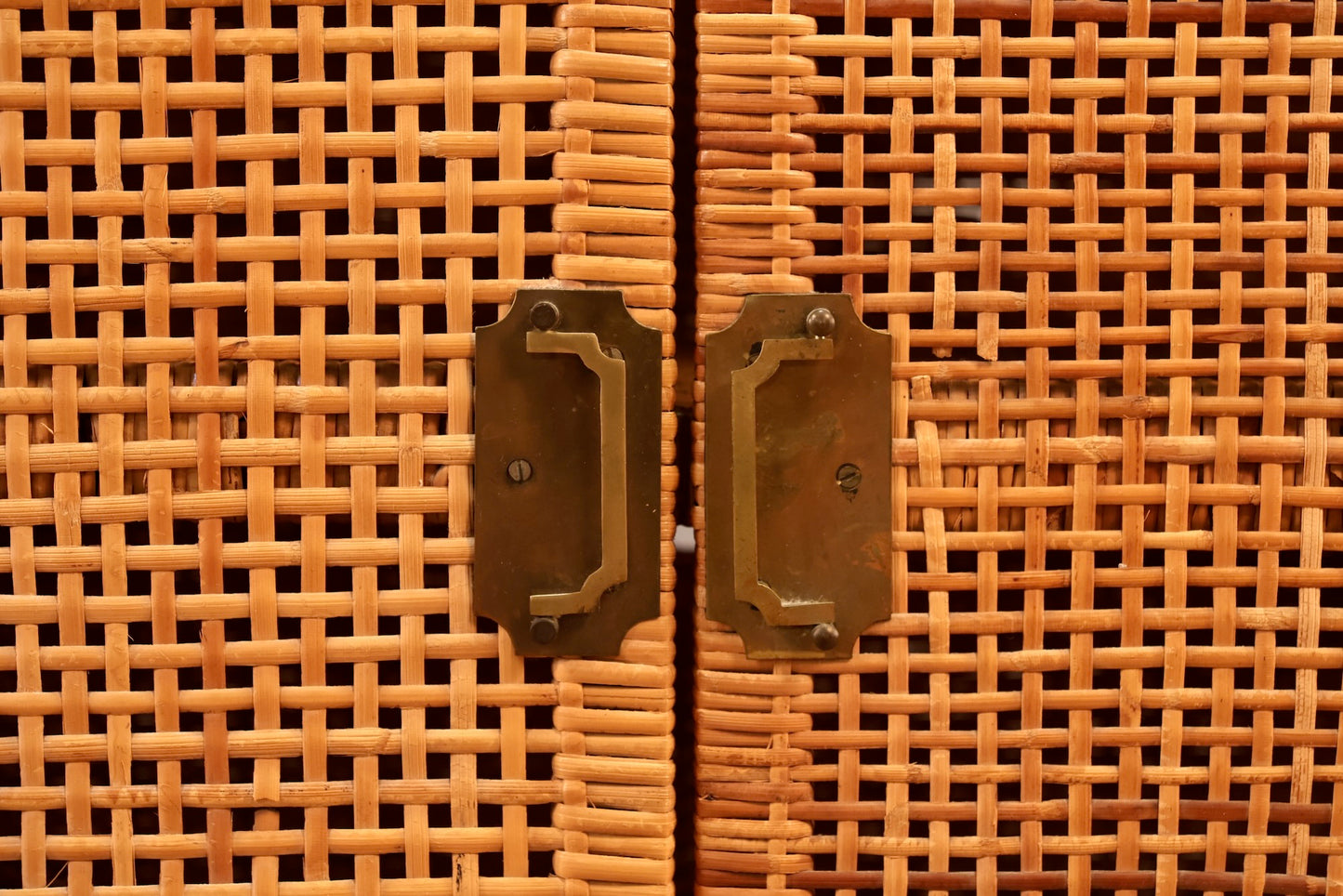 Campaign Rattan 2-Door Cabinet
