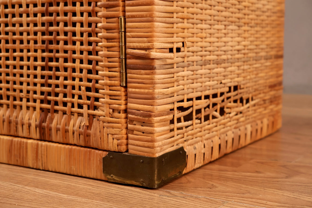 Campaign Rattan 2-Door Cabinet