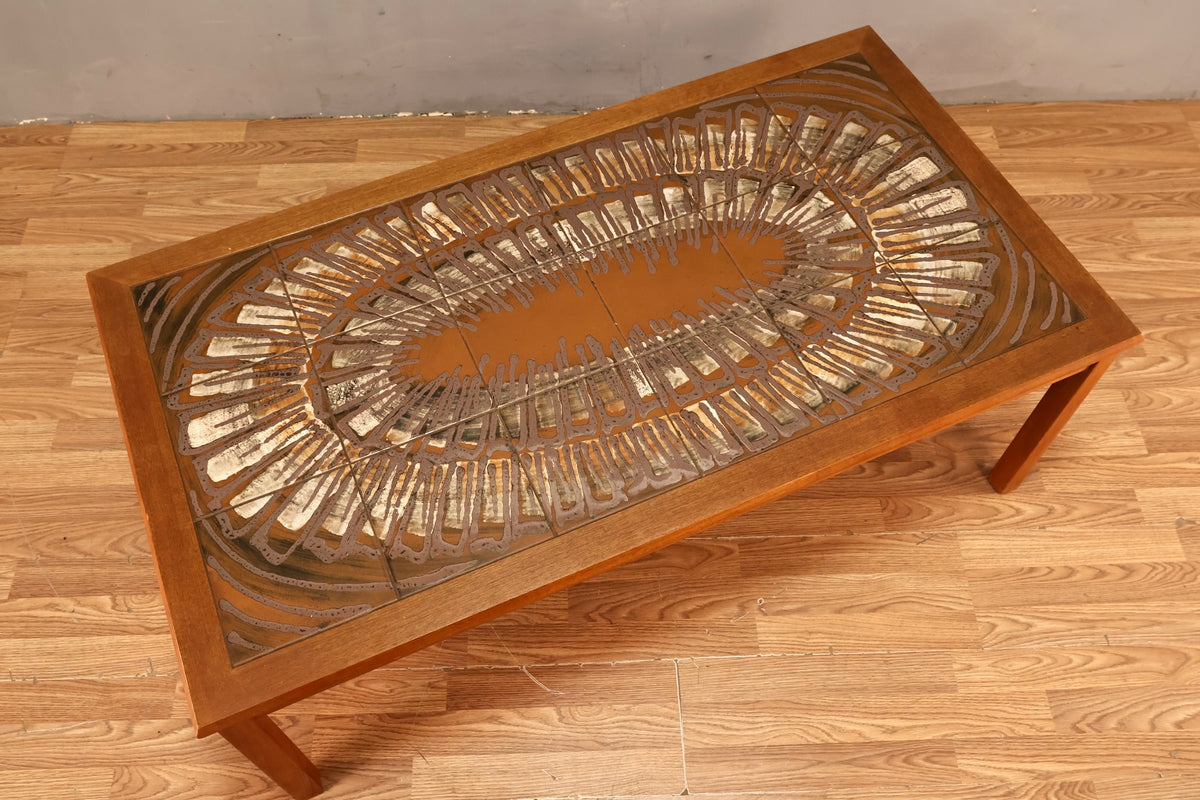 Toften Teak & Tile Coffee Table - ONLINE ONLY