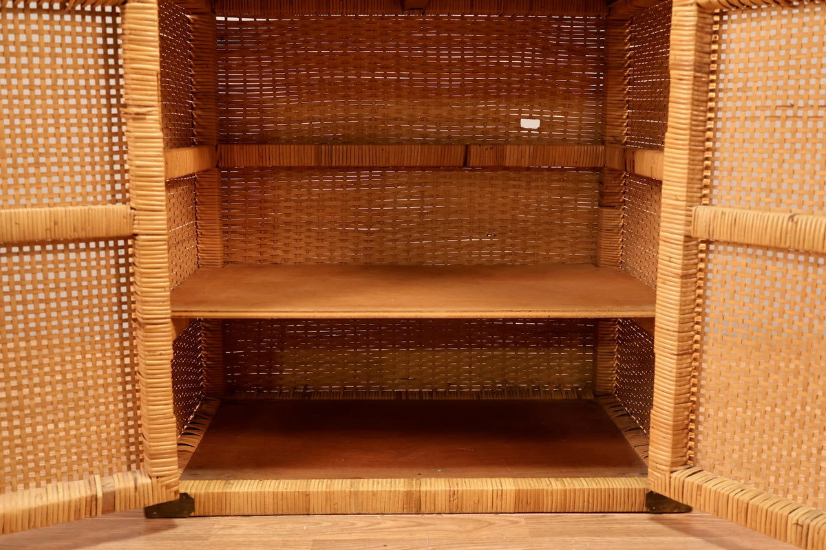 Campaign Rattan 2-Door Cabinet