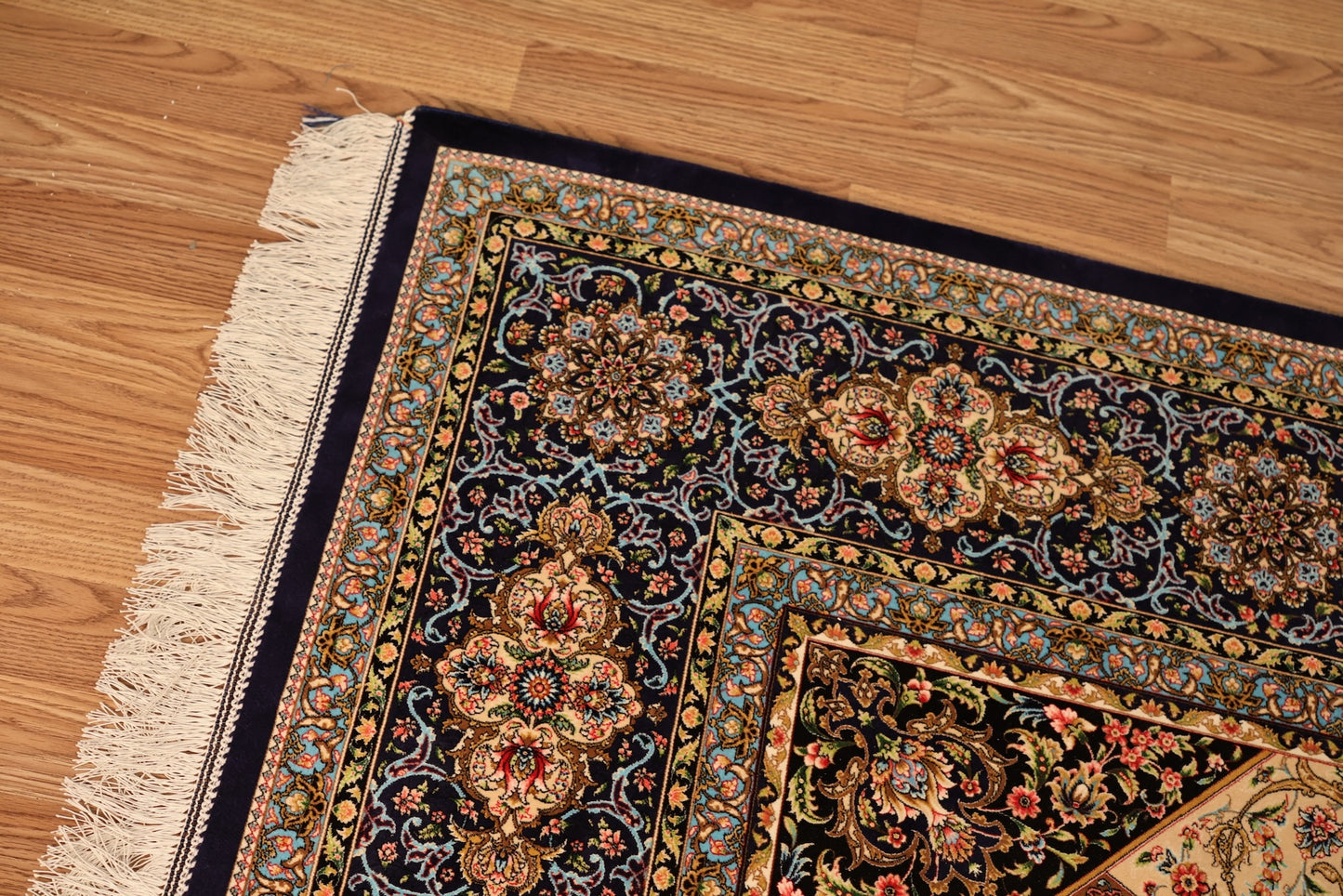 Large Blue Kaleidoscope Area Rug - ONLINE ONLY