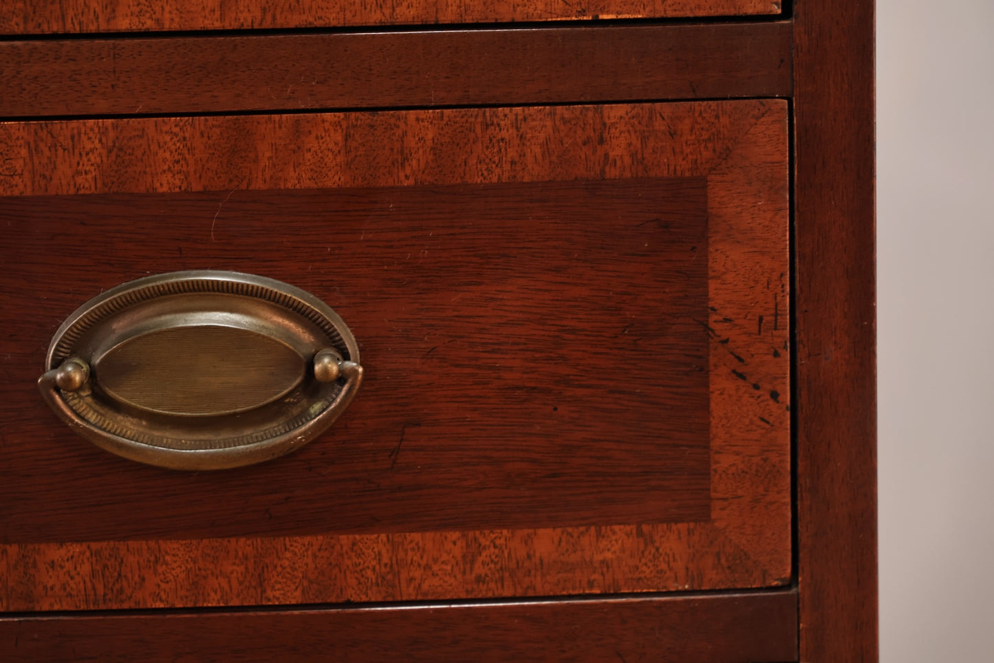 Antique Mahogany 4-Drawer Dresser