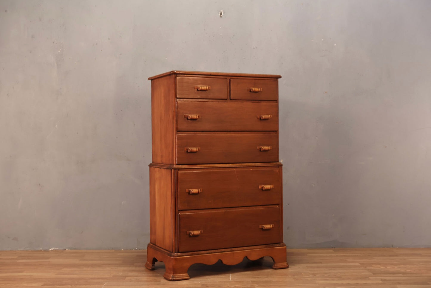 Country Maple 6-Drawer Highboy Dresser - ONLINE ONLY