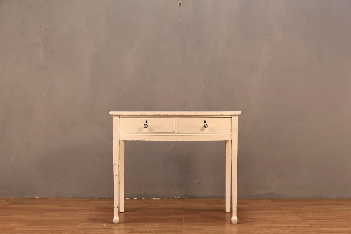 Antique White 2-Drawer Desk