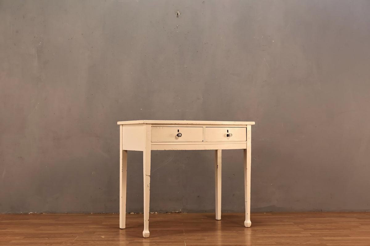 Antique White 2-Drawer Desk