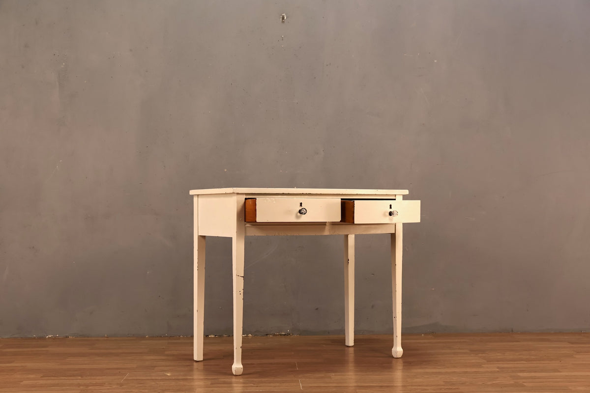 Antique White 2-Drawer Desk