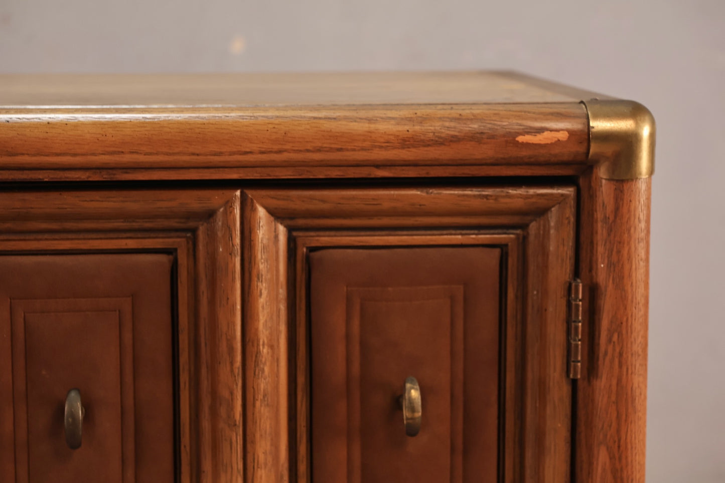 Mid Century Paneled 3-Drawer Credenza