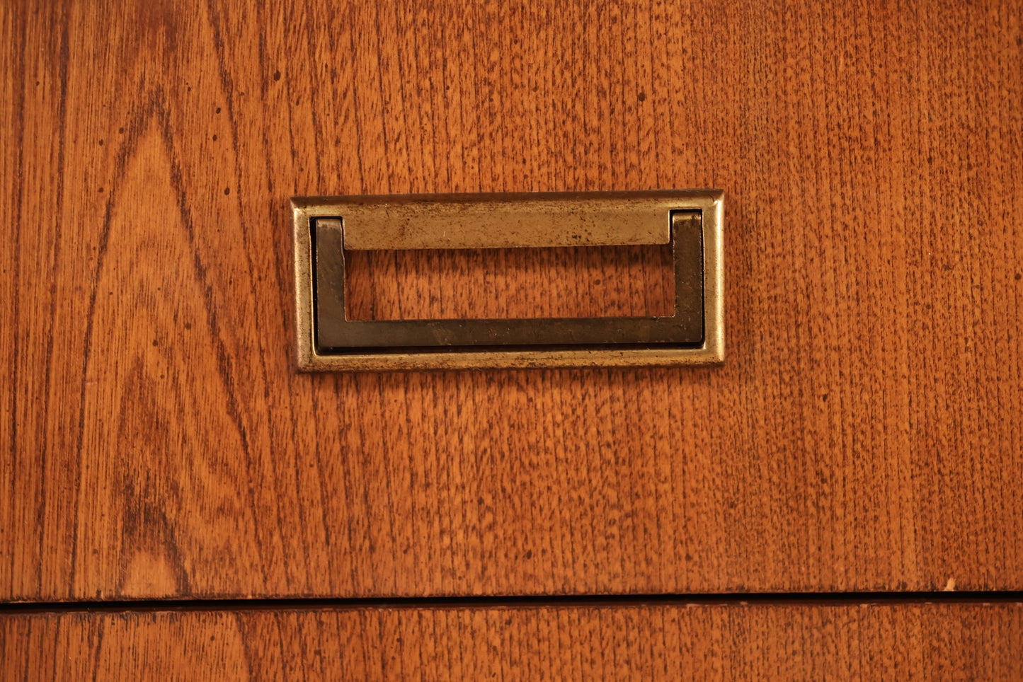 Mid Century Paneled 3-Drawer Credenza