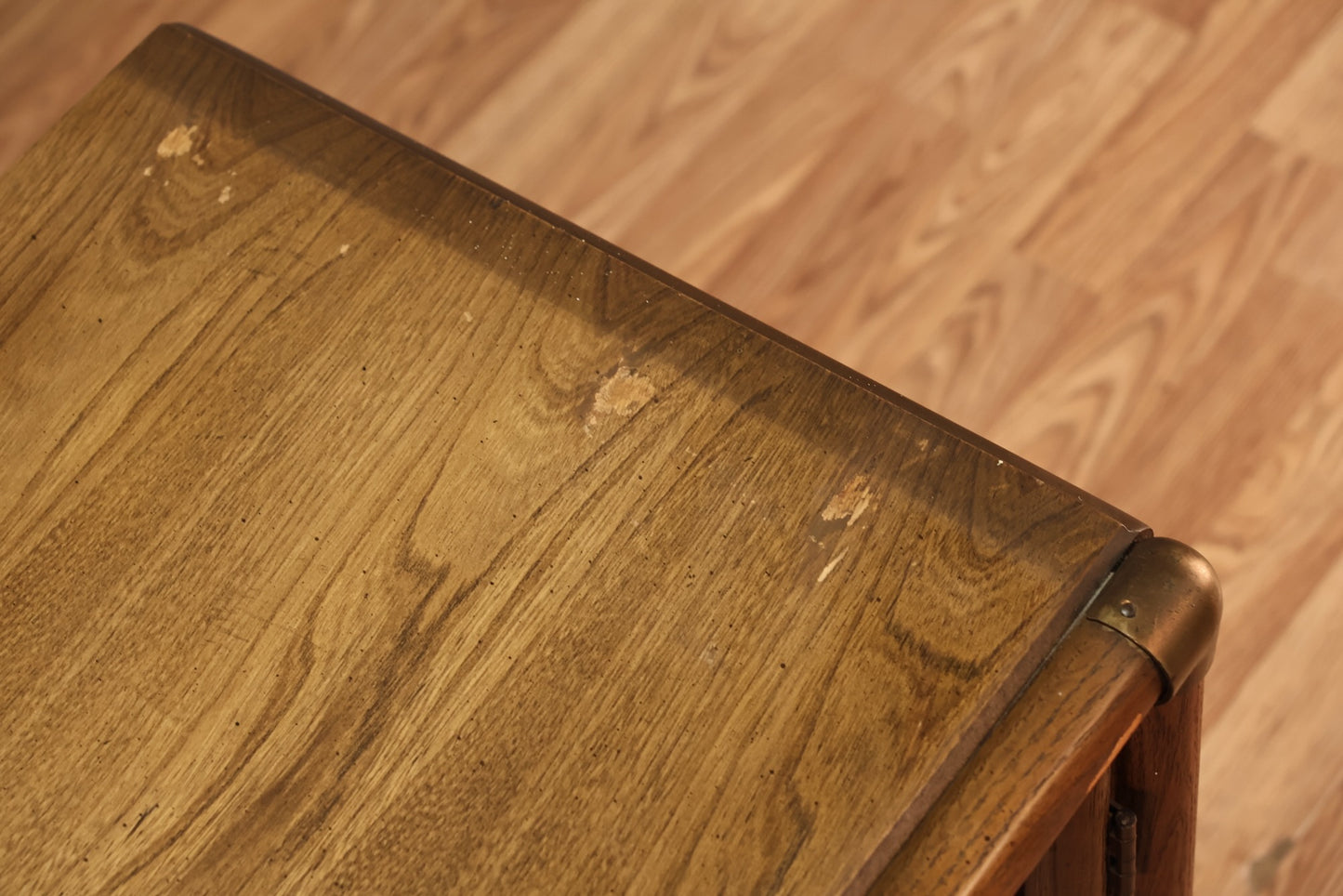 Mid Century Paneled 3-Drawer Credenza