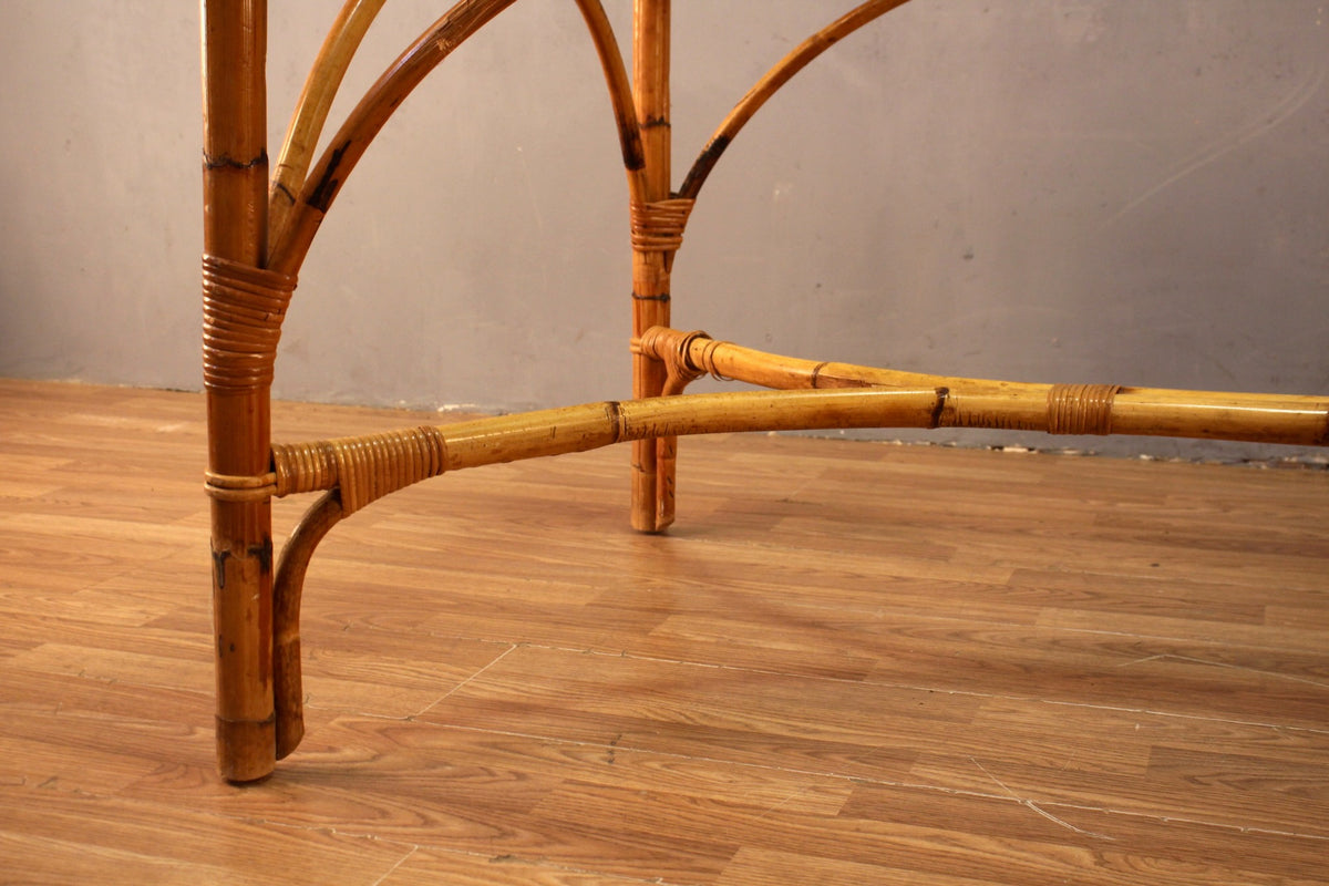 Bamboo & Glass Dining Table - ONLINE ONLY