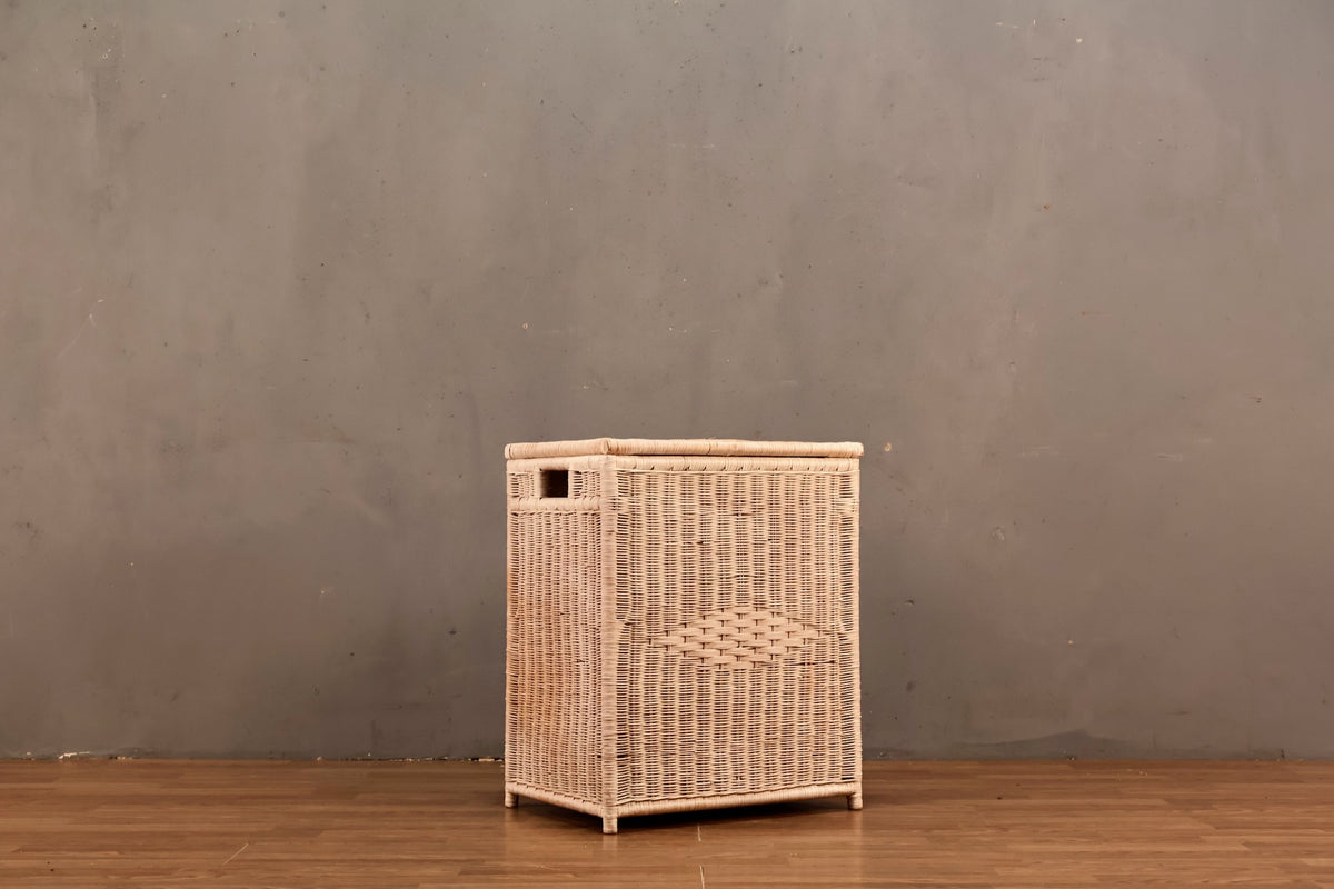 White Wicker Hamper