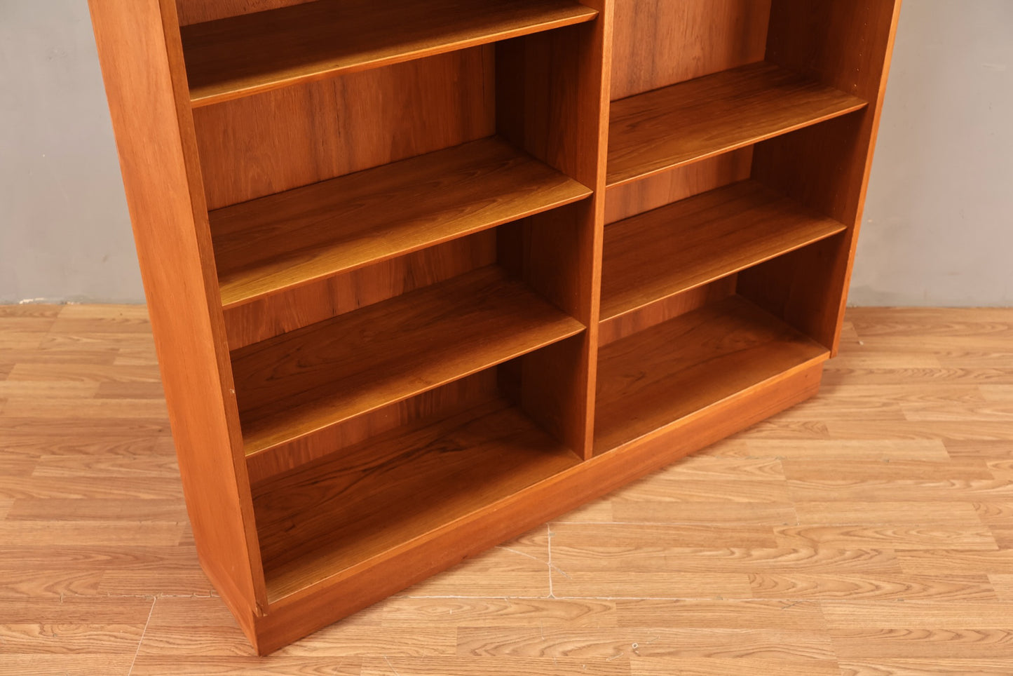 Large Domino Teak Double Bookshelf