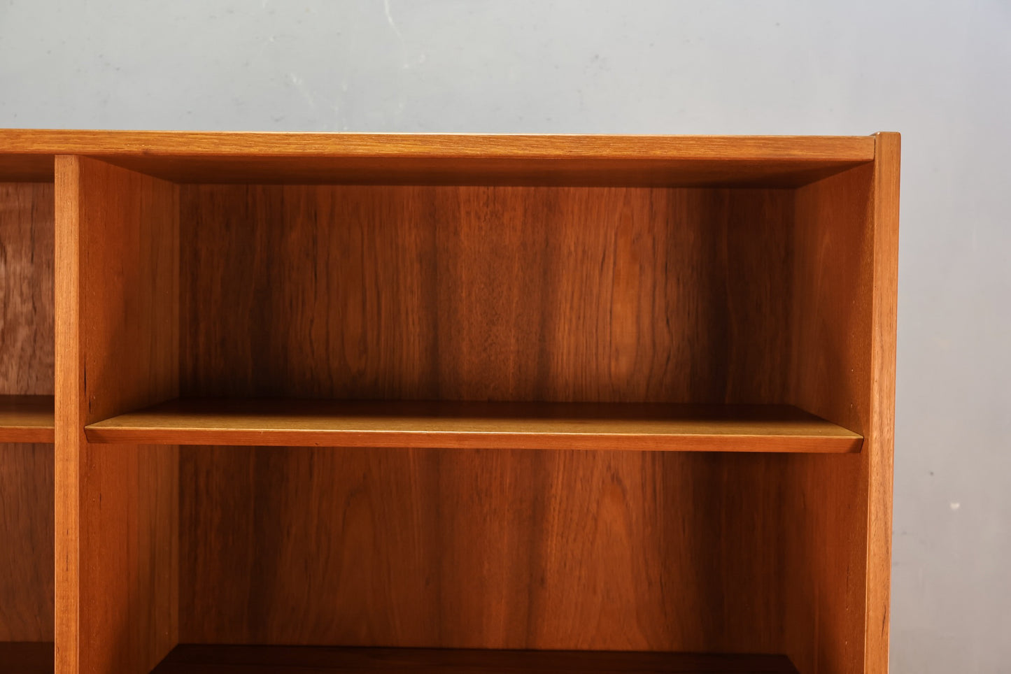 Large Domino Teak Double Bookshelf