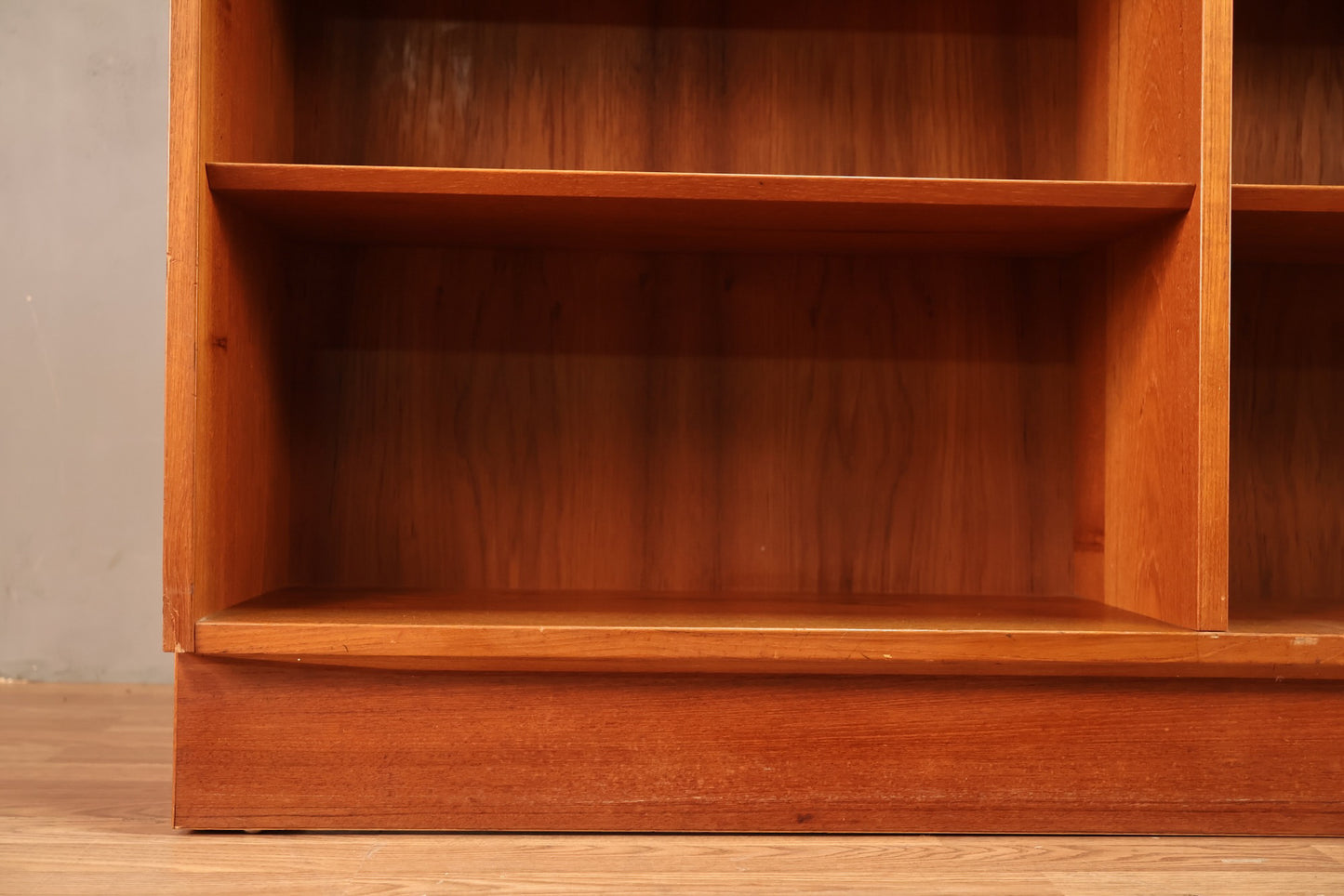 Large Domino Teak Double Bookshelf