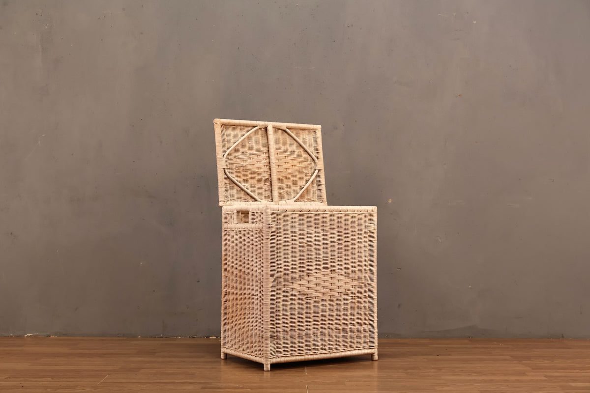 White Wicker Hamper
