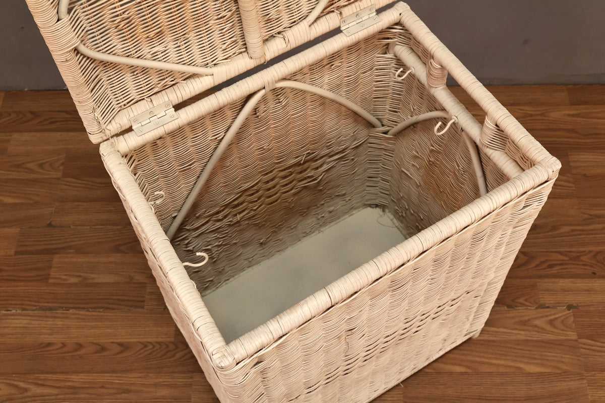 White Wicker Hamper