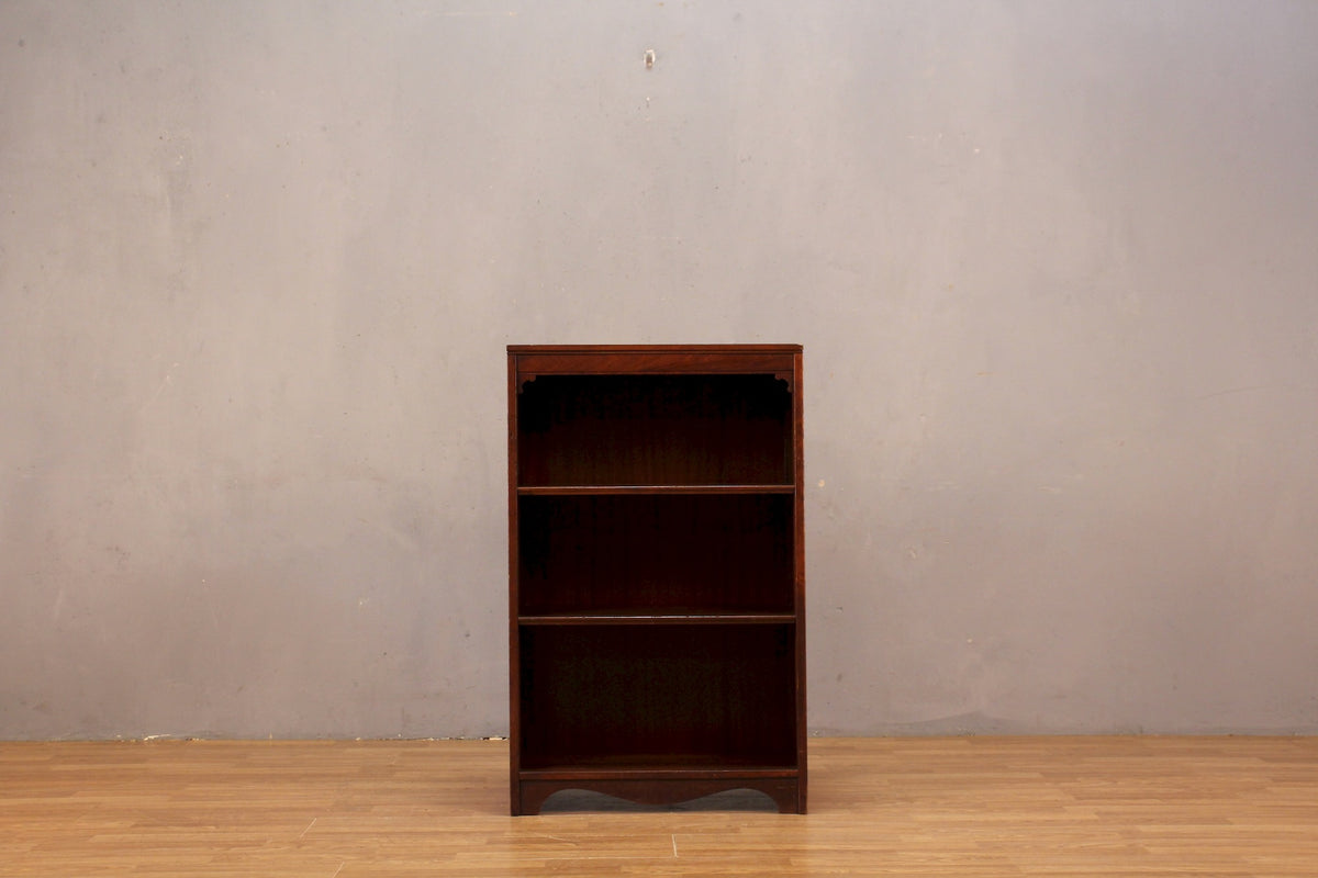 Small Dark Wood 3-Tier Bookshelf
