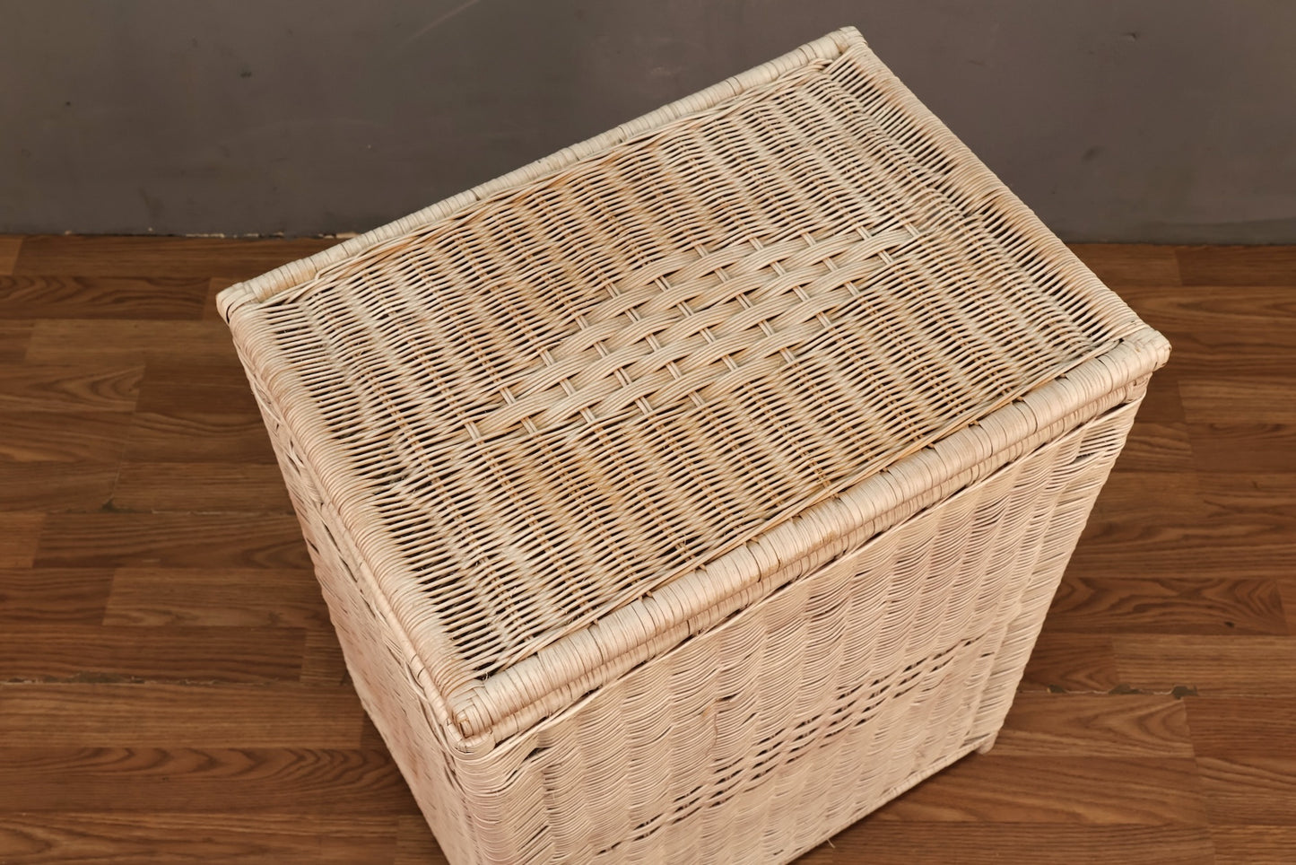 White Wicker Hamper