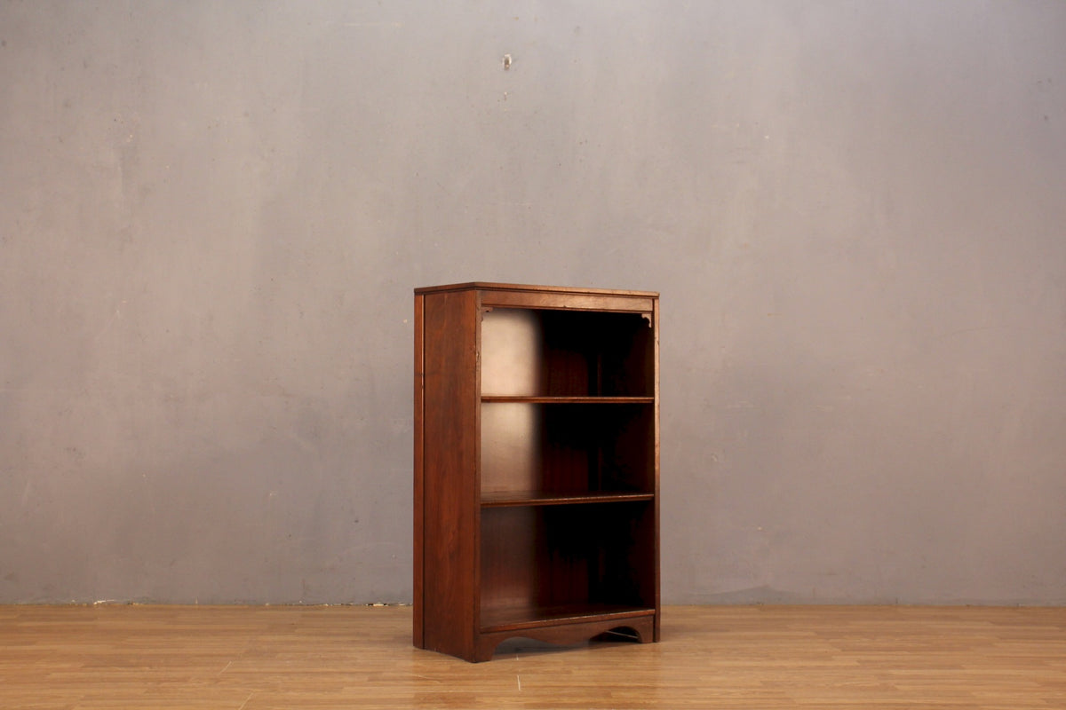 Small Dark Wood 3-Tier Bookshelf