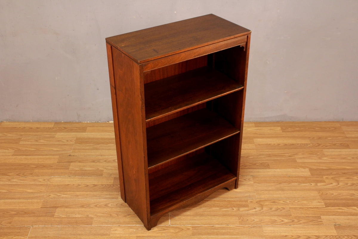 Small Dark Wood 3-Tier Bookshelf