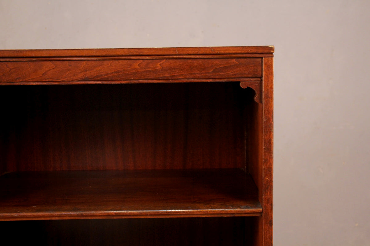 Small Dark Wood 3-Tier Bookshelf