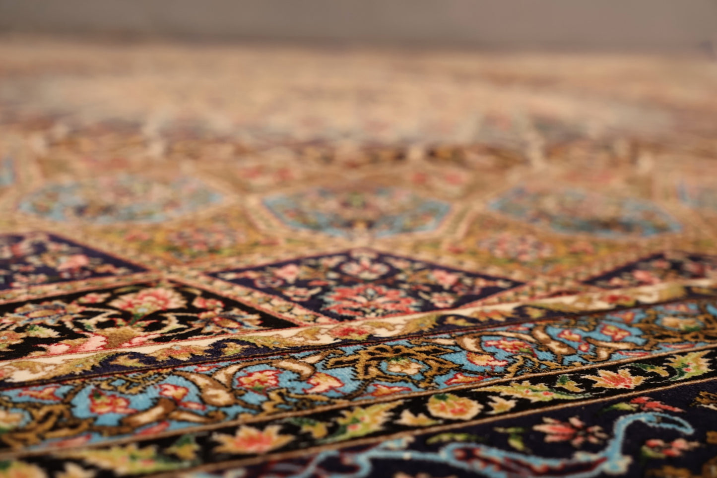 Large Blue Kaleidoscope Area Rug - ONLINE ONLY