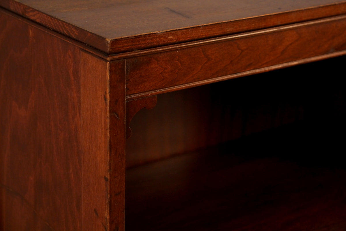 Small Dark Wood 3-Tier Bookshelf
