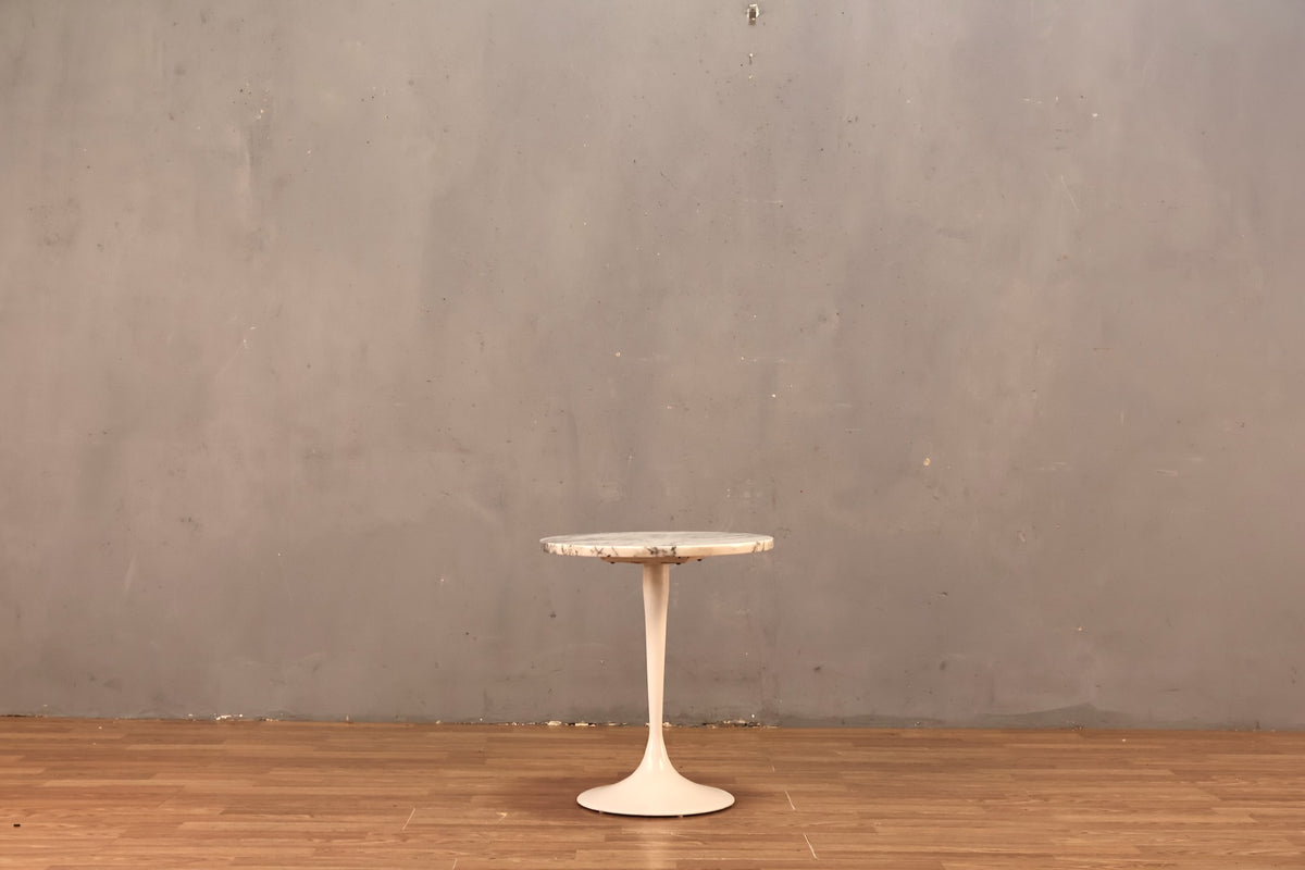 Marble-Top Tulip Side Table