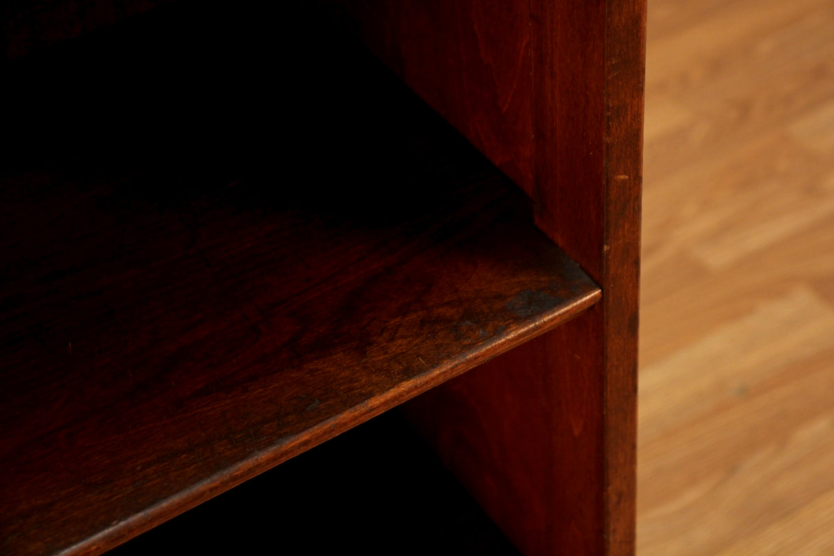 Small Dark Wood 3-Tier Bookshelf