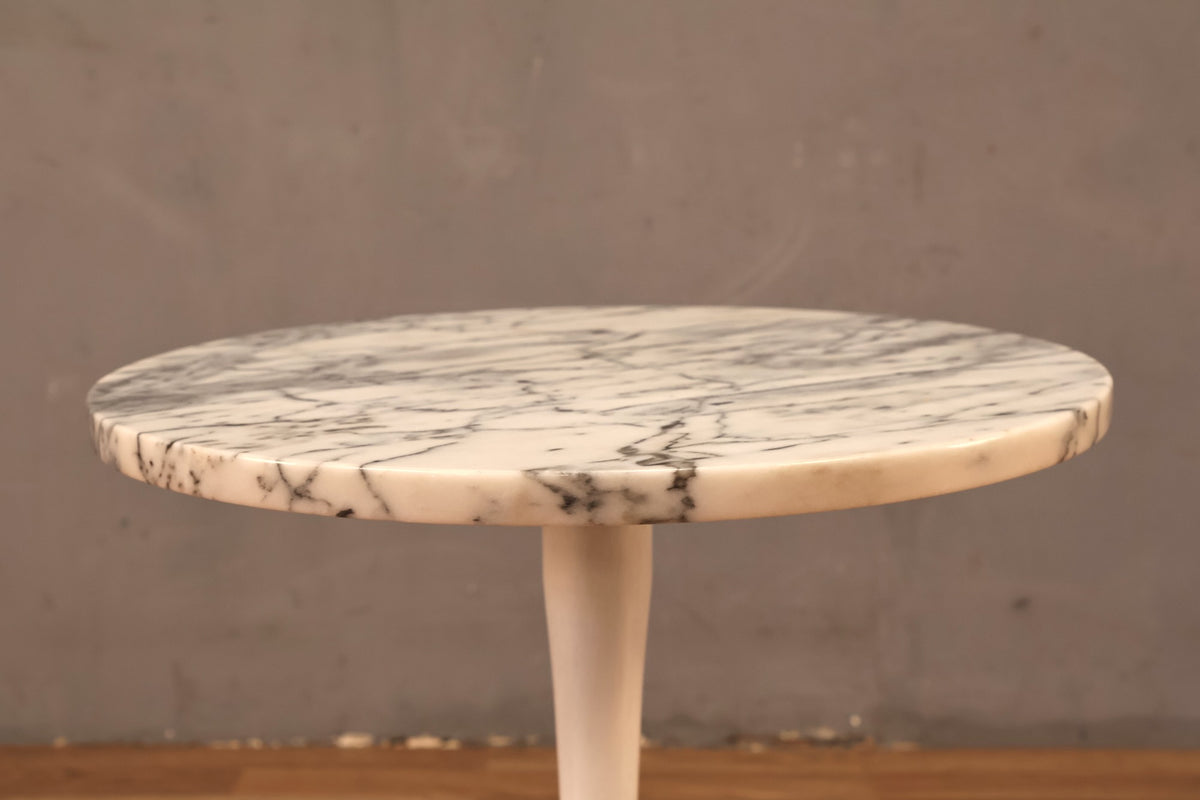 Marble-Top Tulip Side Table