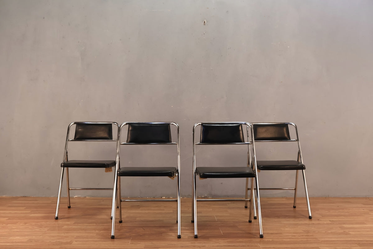 Cosco Black & Chrome Folding Chair