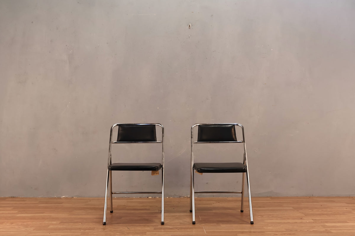 Cosco Black & Chrome Folding Chair