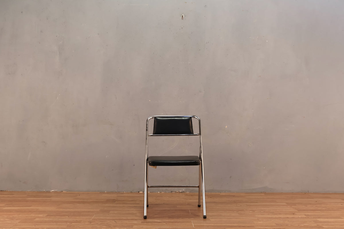 Cosco Black & Chrome Folding Chair