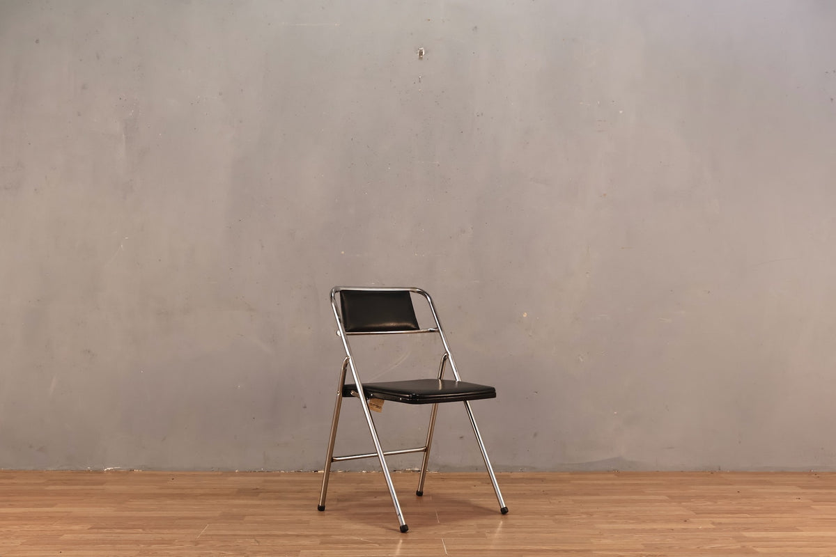 Cosco Black & Chrome Folding Chair
