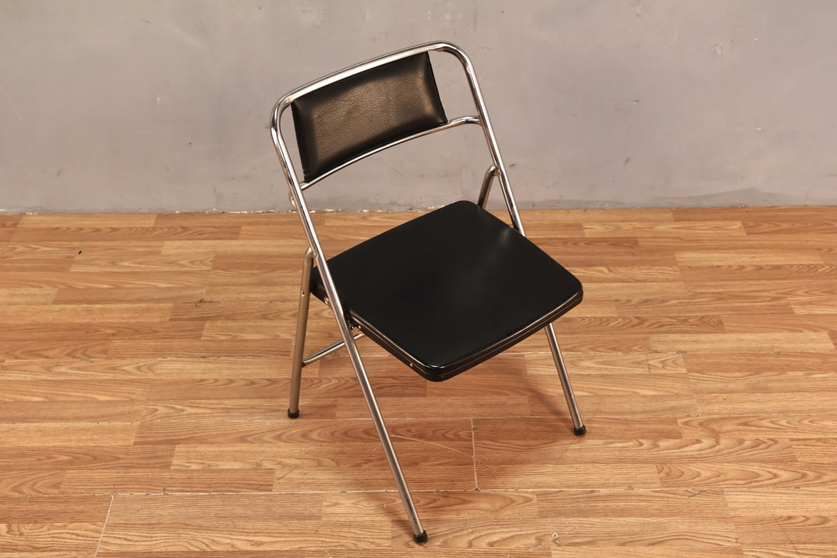 Cosco Black & Chrome Folding Chair