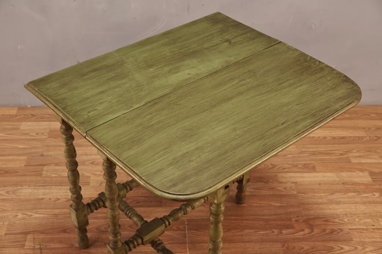 Rustic Sage Drop-Leaf Table - ONLINE ONLY