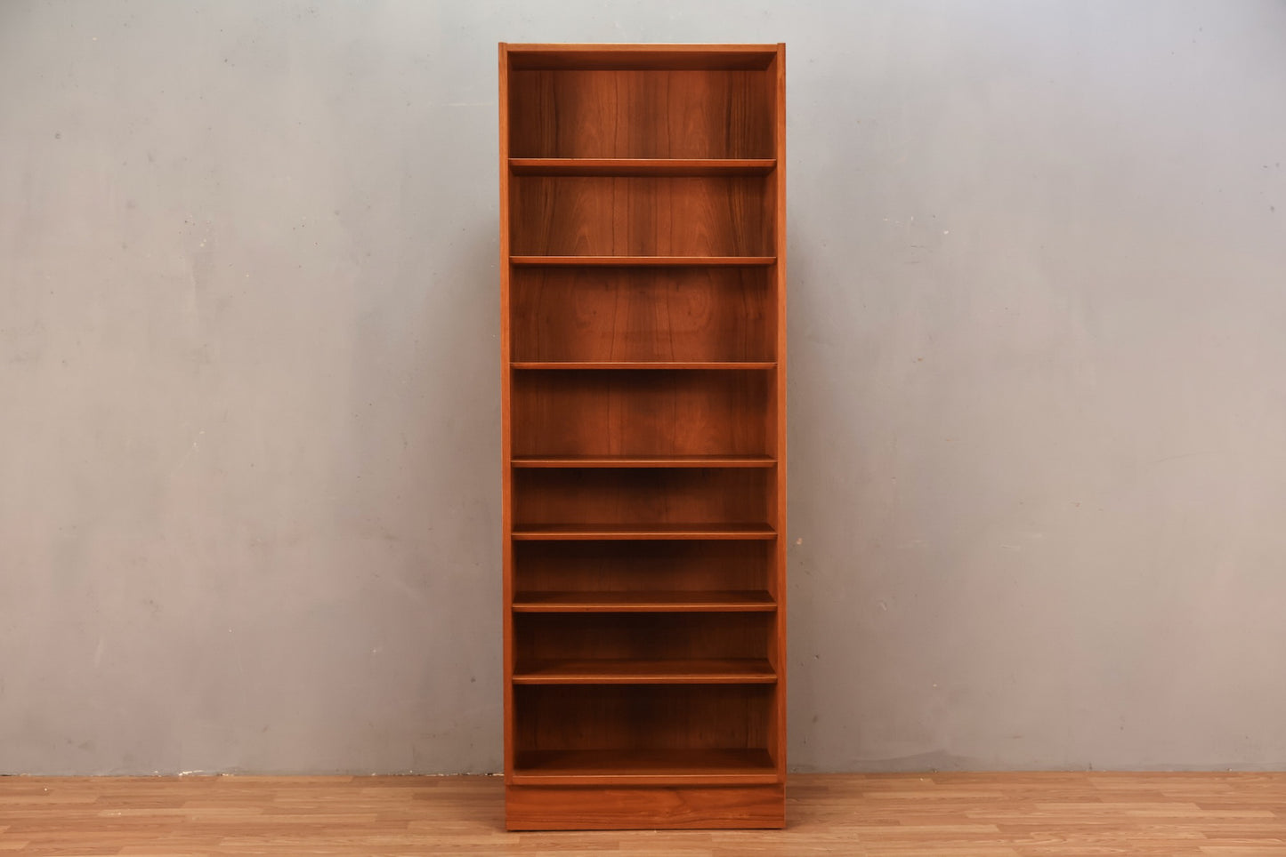 Slim Domino Teak 8-Tier Bookshelf