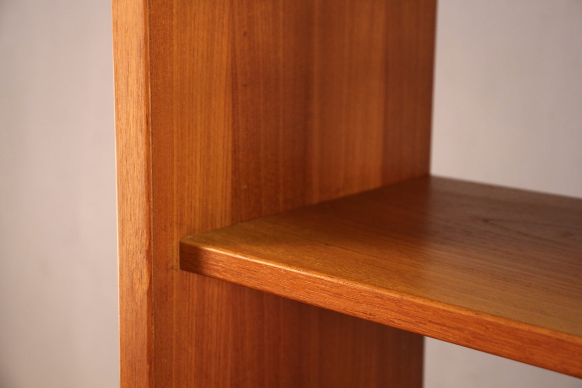 Danish Teak Rolling Desk with Shelves
